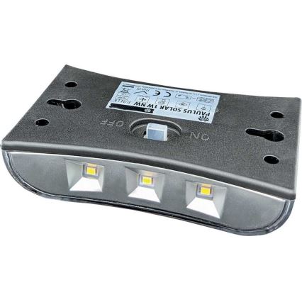 LED Saules enerģijas sienas lampa LED/1W IP44