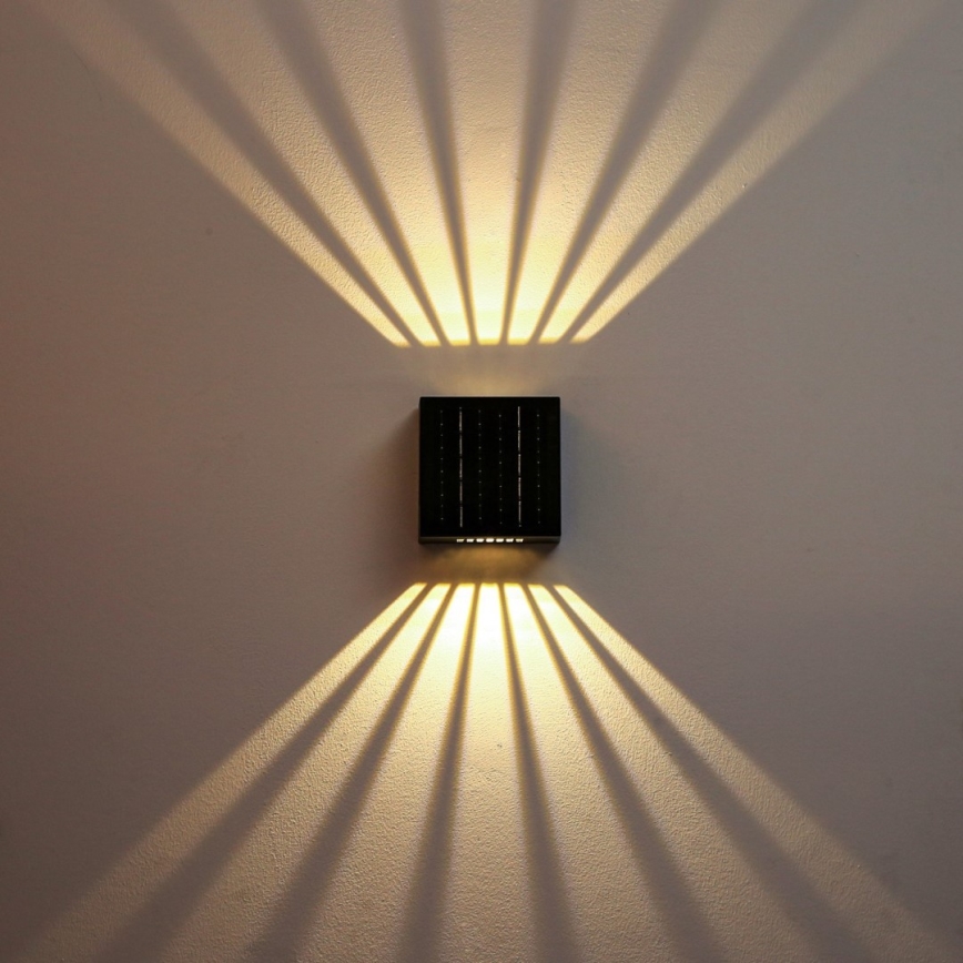 LED Saules enerģijas sienas lampa LED/2W/3,7V 4000K IP44 1300 mAh