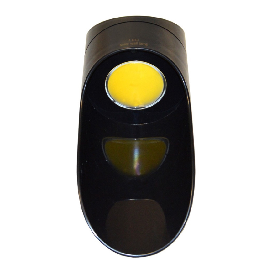 LED Saules enerģijas sienas lampa PALESA LED/1W/3,7V IP65 1800 mAh melna