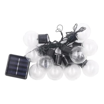 LED Saules enerģijas virtene 10xLED/0,12W/1,2V 1xAA IP44 6000K