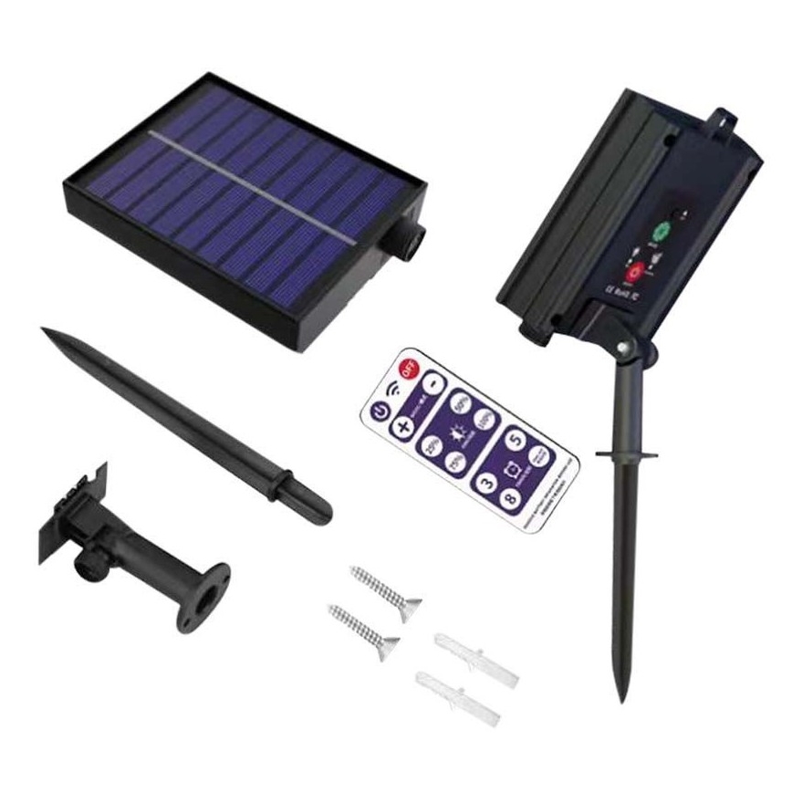 LED Saules enerģijas virtene 10xLED/0,5/4,5V 12 m 3000K IP44 1200 mAh + tālvadības pults