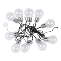 LED Saules enerģijas virtene 10xLED/1W/1,2V 1xAA 2 m IP44 3000K 300 mAh