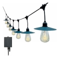 LED Saules enerģijas virtene 15xLED/0,2W/3,7V 15,6 m 3000K IP44 2400 mAh