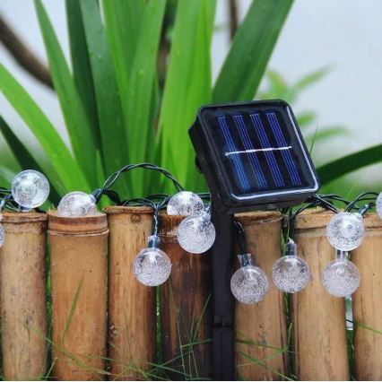 LED Saules enerģijas virtene 6,9m 50xLED/1,2V