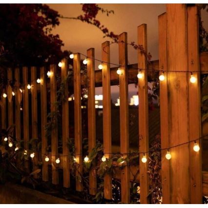 LED Saules enerģijas virtene 6,9m 50xLED/1,2V