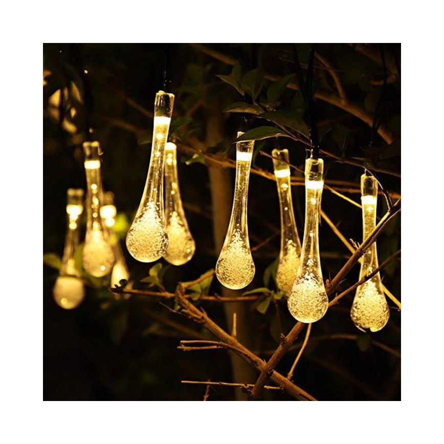 LED Saules enerģijas virtene ar krēslas sensoru 20xLED/0,72W/1,2V 600 mAh 4,7m IP44