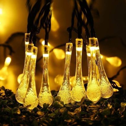 LED Saules enerģijas virtene ar krēslas sensoru 20xLED/0,72W/1,2V 600 mAh 4,7m IP44