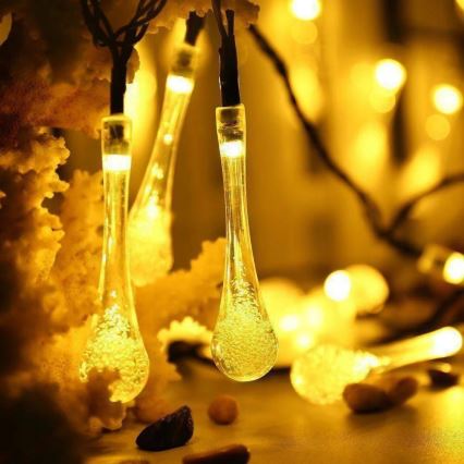 LED Saules enerģijas virtene ar krēslas sensoru 20xLED/0,72W/1,2V 600 mAh 4,7m IP44