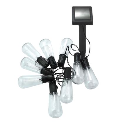 LED Saules enerģijas virtene EDISON 10xLED/1,2V 300 mAh 3,8 m IP44