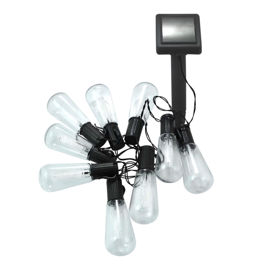 LED Saules enerģijas virtene EDISON 10xLED/1,2V 300 mAh 3,8 m IP44