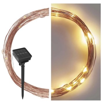 LED Saules enerģijas virtene LED/2,4W/1,2V 1xAA 15 m IP44 3000K 600 mAh