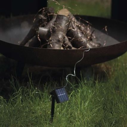LED Saules enerģijas virtene LED/2,4W/1,2V 1xAA 15 m IP44 3000K 600 mAh