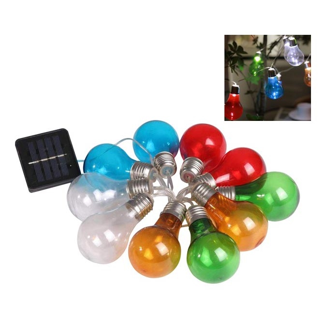 LED Saules enerģijas virtene PARTY 10xLED/1,2V 400 mAh IP44