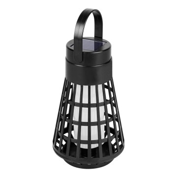 LED saules gaismeklis ar sensoru 2 in 1 LED/1W/3,7V IP54 300 mAh melns