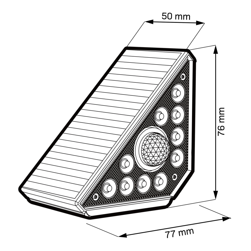 LED saules gaismeklis ar sensoru ARI LED/4,5W/3,7V 600 mAh IP44 balts