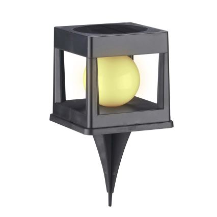 LED saules gaismeklis CUBO LED/3,7V 1200 mAh IP44 melns