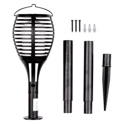 LED saules gaismeklis FLAME 4‑vienā LED/0,45W/3,7V IP44 500 mAh