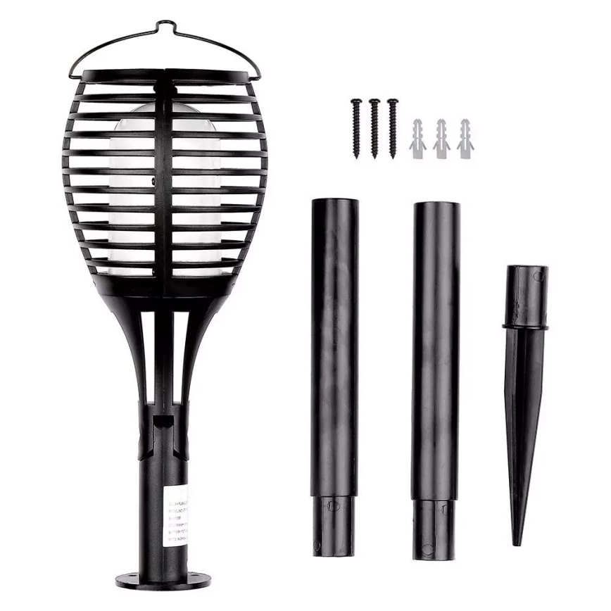 LED saules gaismeklis FLAME 4‑vienā LED/0,45W/3,7V IP44 500 mAh