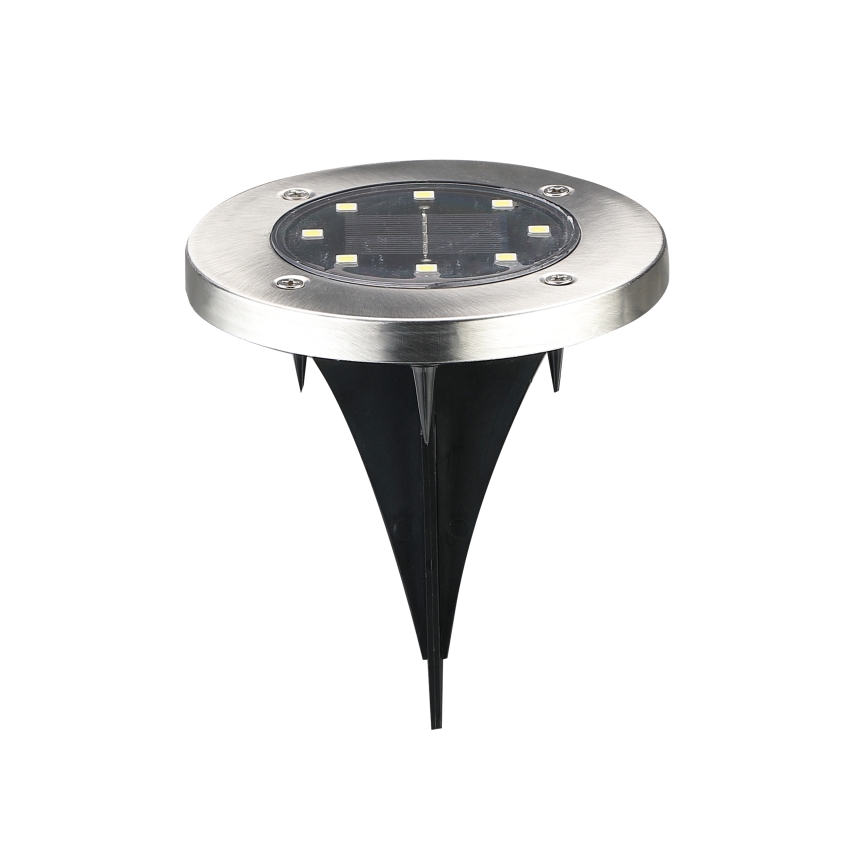 LED saules gaismeklis SOLLY LED/1,2V 6500K Ø 11,5 cm 300 mAh IP44 hromēts