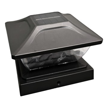 LED saules gaismeklis TOYA LED/4,5W/230V 3000/6500K 600 mAh IP44 melns