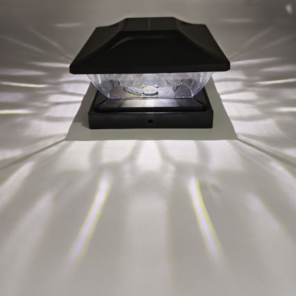 LED saules gaismeklis TOYA LED/4,5W/230V 3000/6500K 600 mAh IP44 melns
