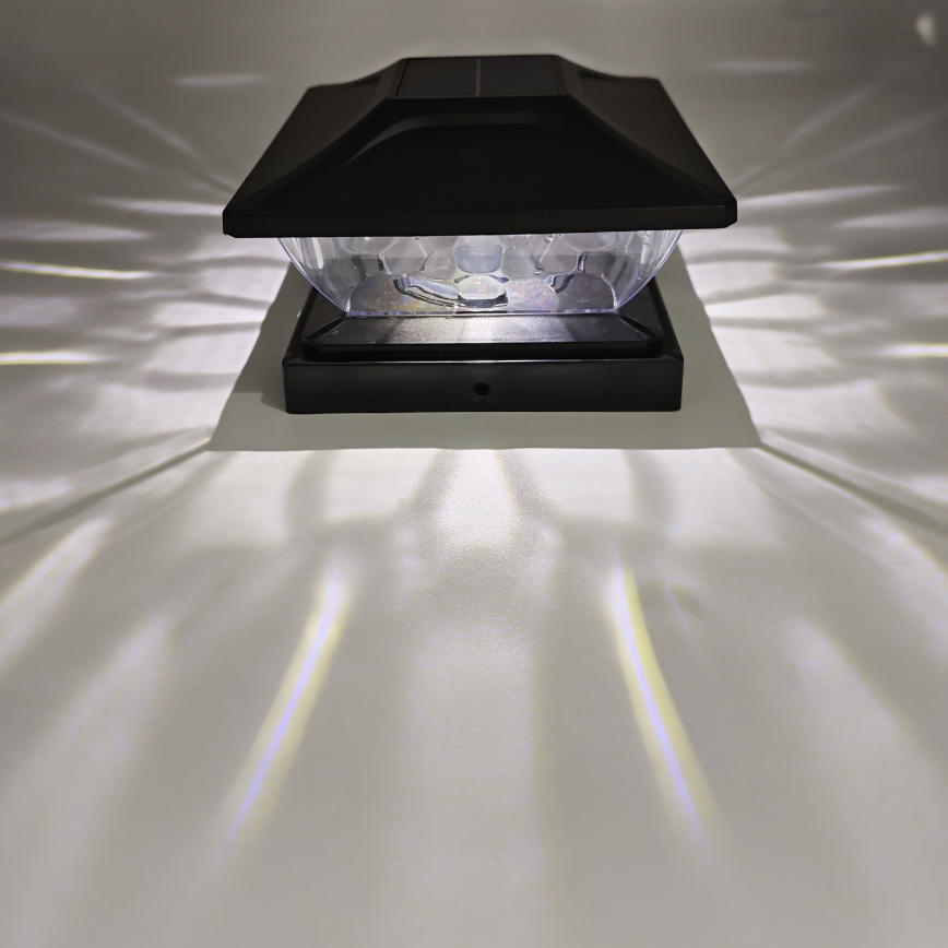 LED saules gaismeklis TOYA LED/4,5W/230V 3000/6500K 600 mAh IP44 melns