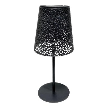 LED saules galda lampa LUVETRA LED/1xAA 4000K IP44 200 mAh melna