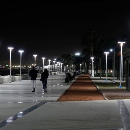 LED saules ielas lampa ar sensoru LUVIA LED/15W/3,2V 4000K IP54 5400 mAh + tālvadības pults