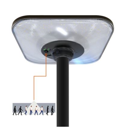 LED saules ielu lampa ar sensoru SOLSUMI LED/25W/3,2V 3000/4000/6500K IP54 24000 mAh + ar tālvadības pulti