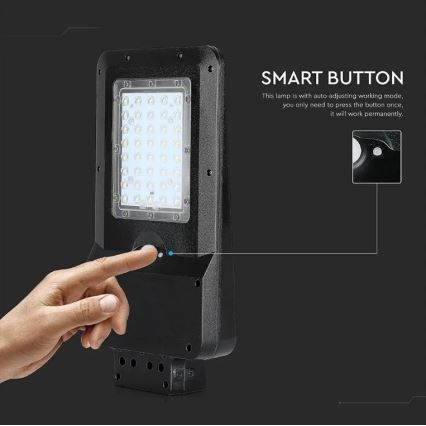 LED saules ielu lampa ar sensoru LED/15W/7,4V 6000K IP65 5400 mAh