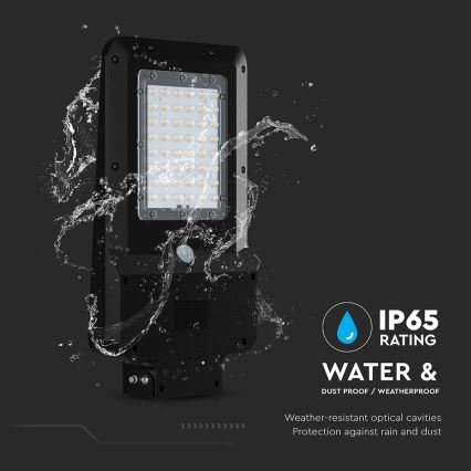 LED saules ielu lampa ar sensoru LED/20W/7,4V IP65 5400 mAh