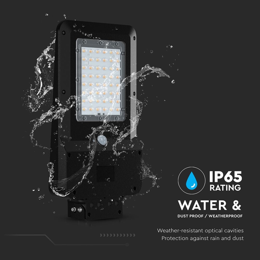 LED saules ielu lampa ar sensoru LED/20W/7,4V IP65 5400 mAh