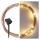 LED Saules ķēde LED/2,4W/1,2V 1xAA 15 m IP44 3000K 600 mAh