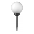 LED saules lampa, 1,2 V, 6500 K, 200 mAh, Ø 10 cm, IP44, balta/melna