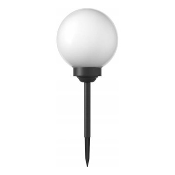 LED saules lampa, 1,2 V, 6500 K, 200 mAh, Ø 10 cm, IP44, balta/melna