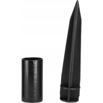 LED saules lampa, 1,2 V, 6500 K, 200 mAh, Ø 10 cm, IP44, balta/melna