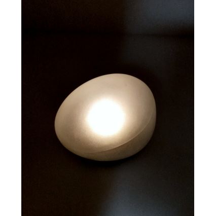LED saules lampa 2xLED/1,2V 300 mAh IP44 melna/balta