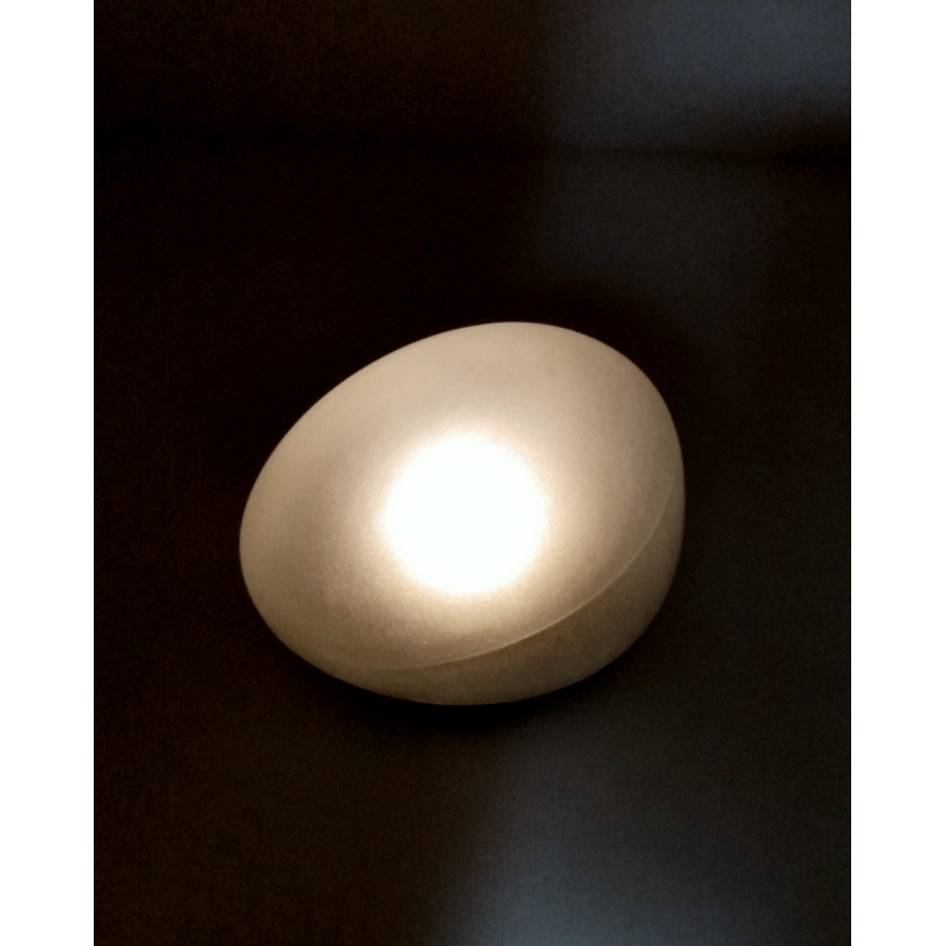 LED saules lampa 2xLED/1,2V 300 mAh IP44 melna/balta