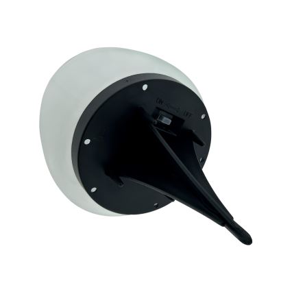 LED saules lampa 2xLED/1,2V 300 mAh IP44 melna/balta