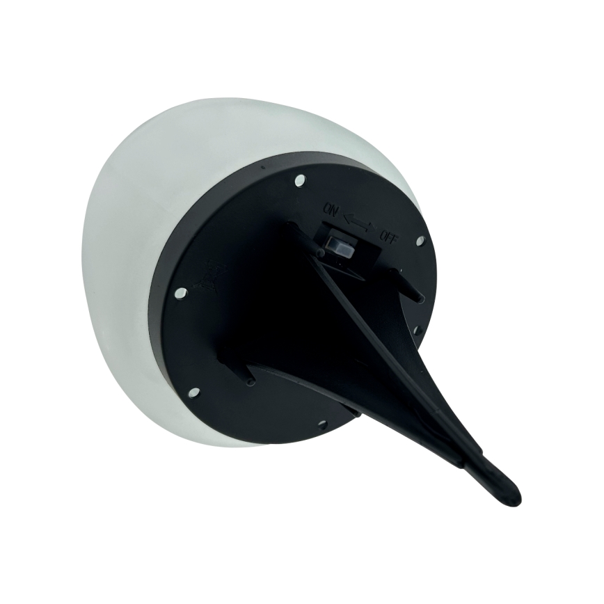 LED saules lampa 2xLED/1,2V 300 mAh IP44 melna/balta