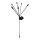 LED saules lampa 6xLED/1,2V 300 mAh IP44 melna