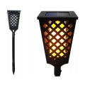 LED saules lampa ar sensoru LED/0,6W/5,5V IP65 2000 mAh 107 cm melna