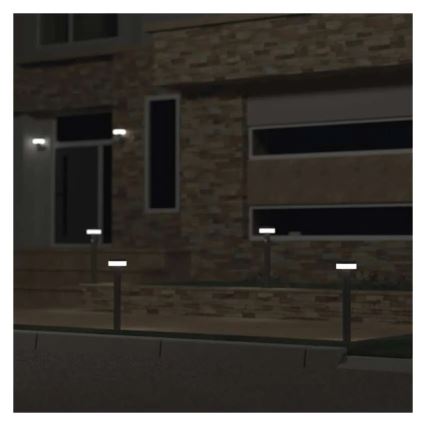 LED saules lampa ar sensoru LED/2W/3,7V 1200 mAh IP44 50 cm