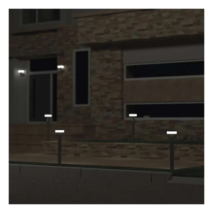 LED saules lampa ar sensoru LED/2W/3,7V 1200 mAh IP44 50 cm