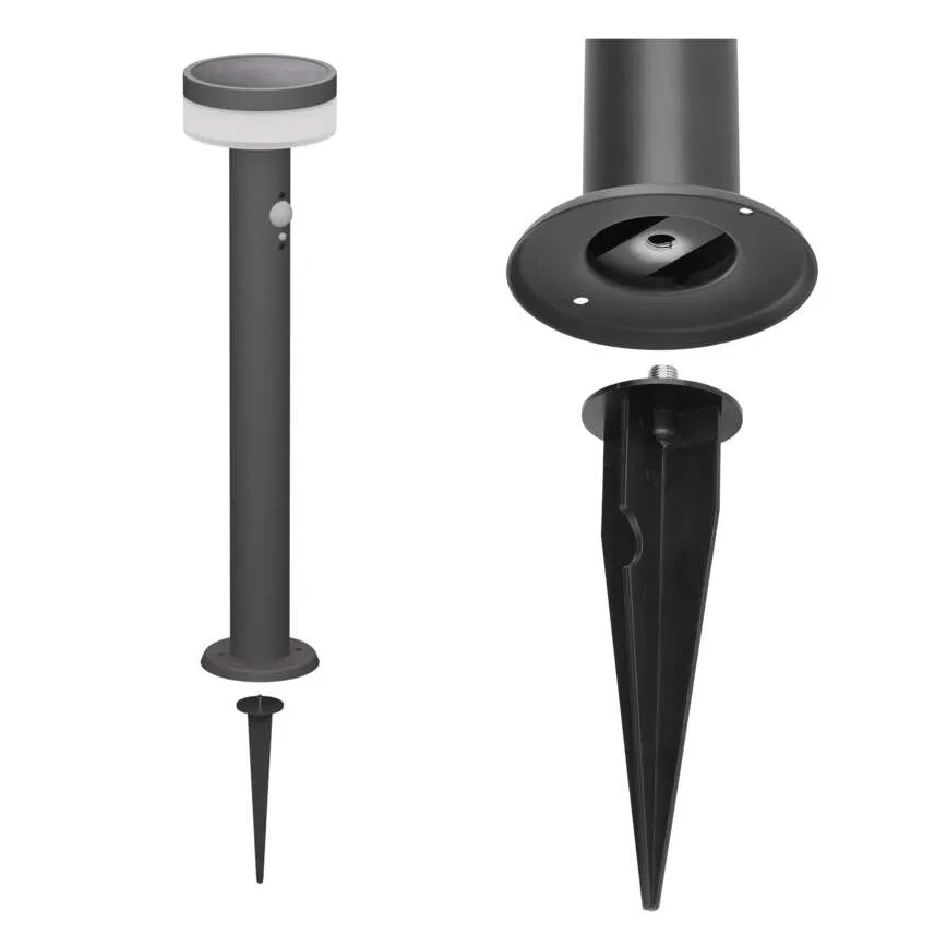 LED saules lampa ar sensoru LED/2W/3,7V 1200 mAh IP44 80 cm