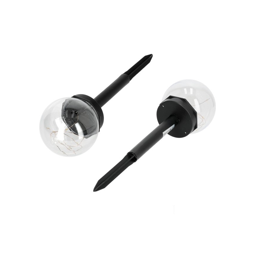 LED saules lampa GLEAM LED/1,2V 3000K IP44 40 mAh caurspīdīga/melna