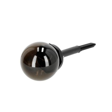 LED saules lampa GLEAM LED/1,2V 3000K IP44 40 mAh dūmakaina/melnā