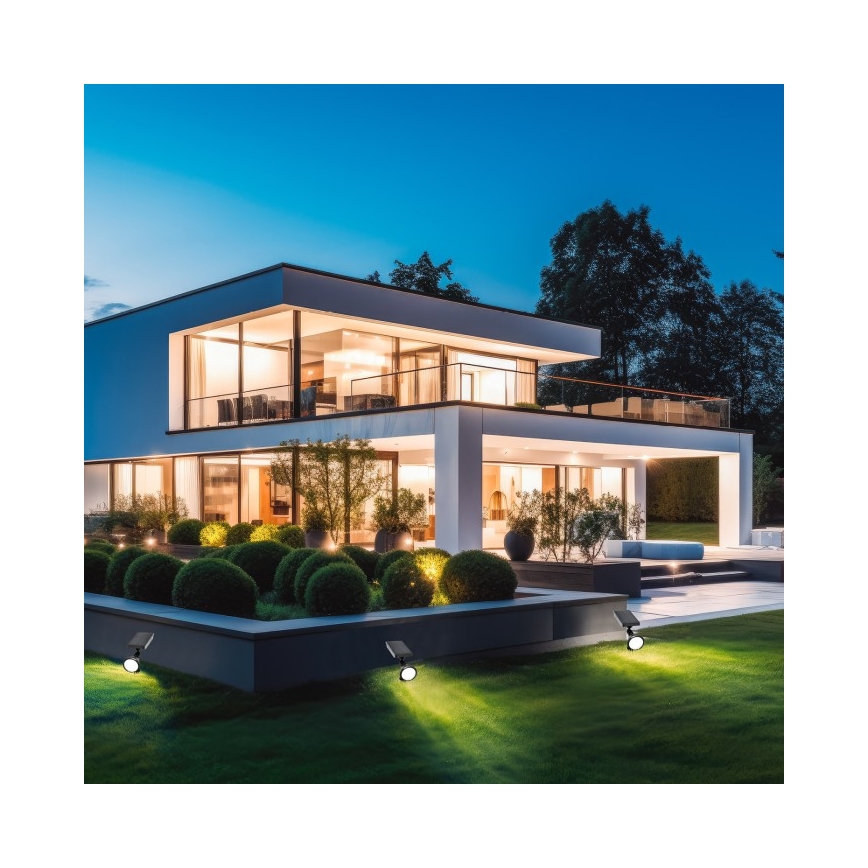 LED saules lampa LANCE LED/3,7V 6000K IP44 1500 mAh