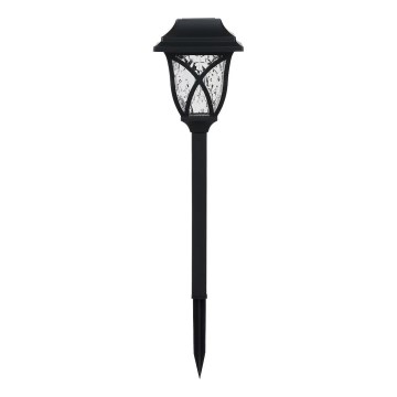 LED saules lampa LAWN LED/1,2V 100 mAh 3000K 44 cm IP44 melna