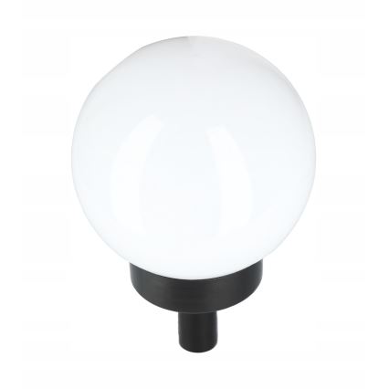 LED saules lampa LED/1,2V 6500K 200 mAh Ø 15 cm IP44 balta/melna